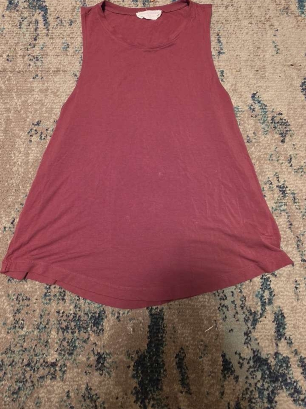 Womens Sleeveless Swing Tank Top - Mauve